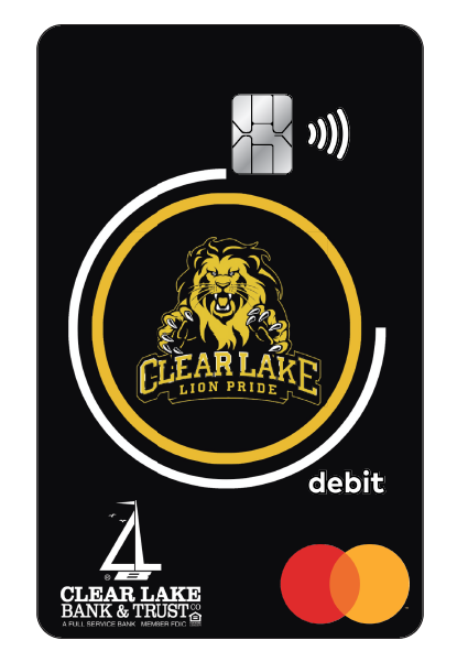 Clear Lake Lion Pride debit card