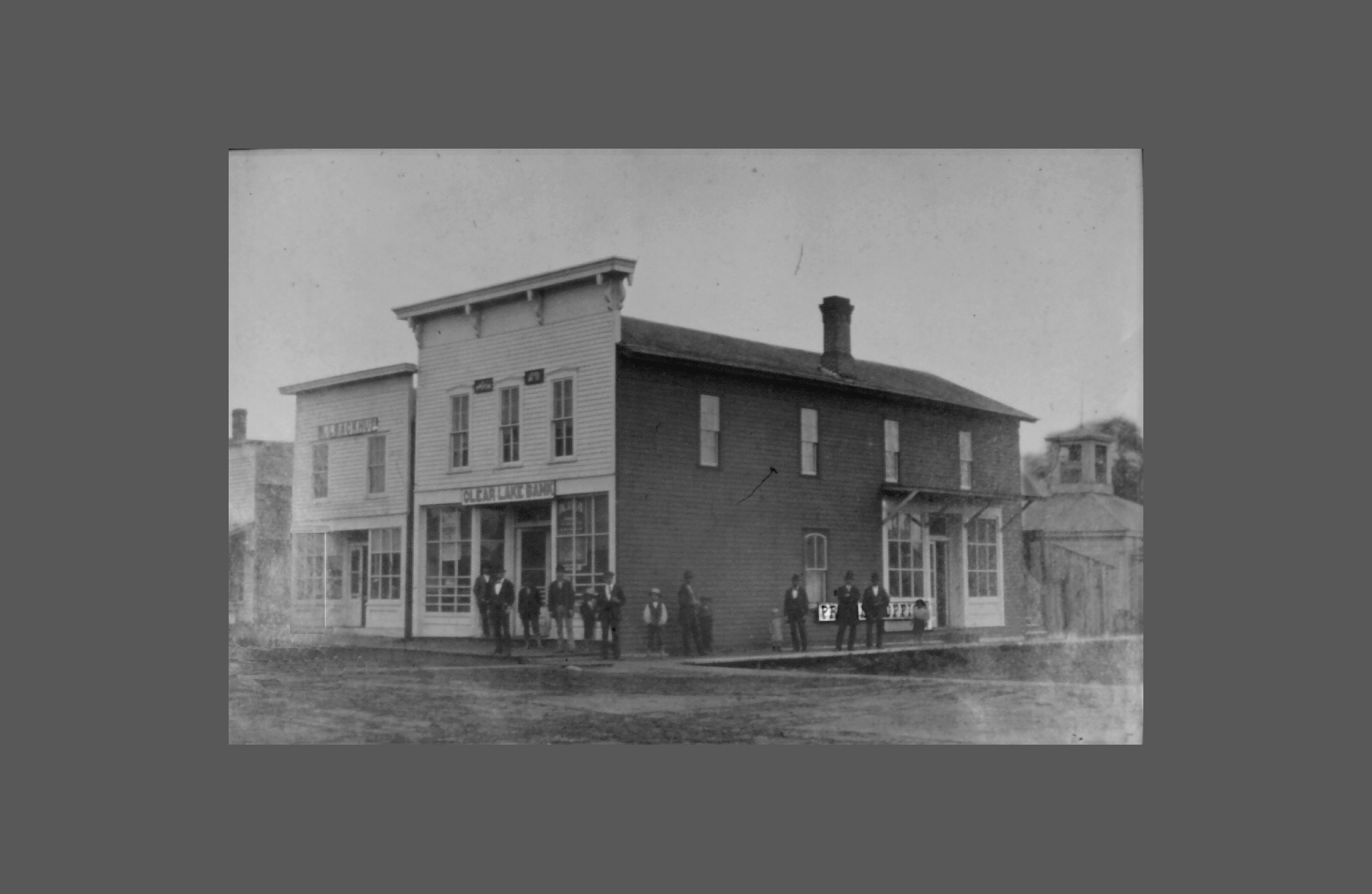 Clear Lake Bank in early 20th century